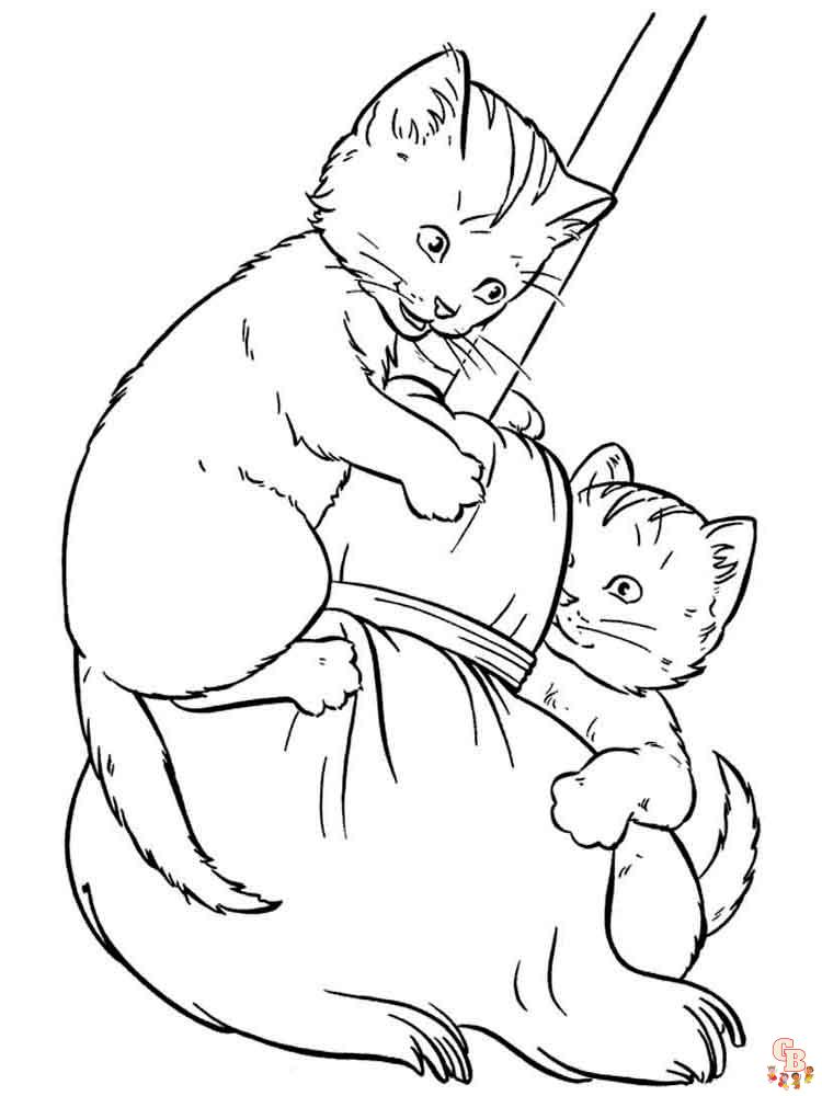 Kitten Coloring Pages 19