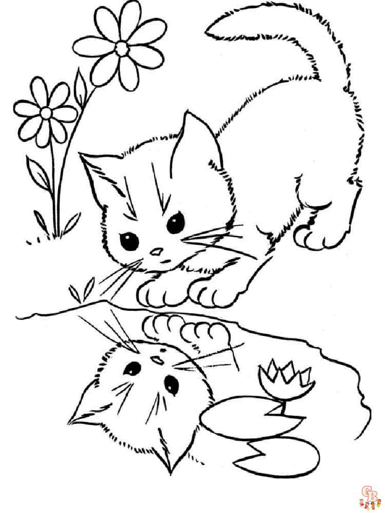 Kitten Coloring Pages 20