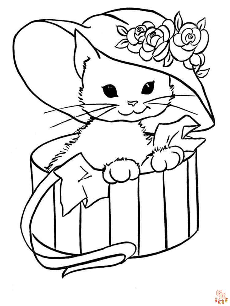 Kitten Coloring Pages 21