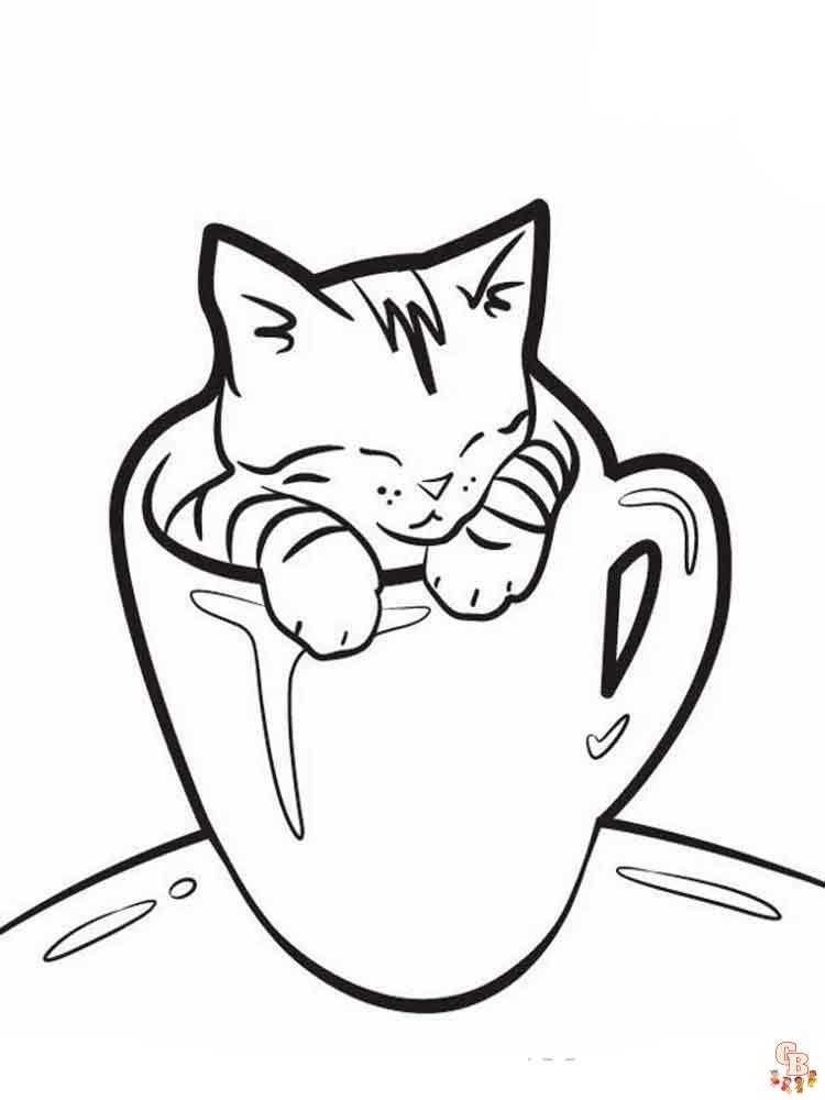 Kitten Coloring Pages 3