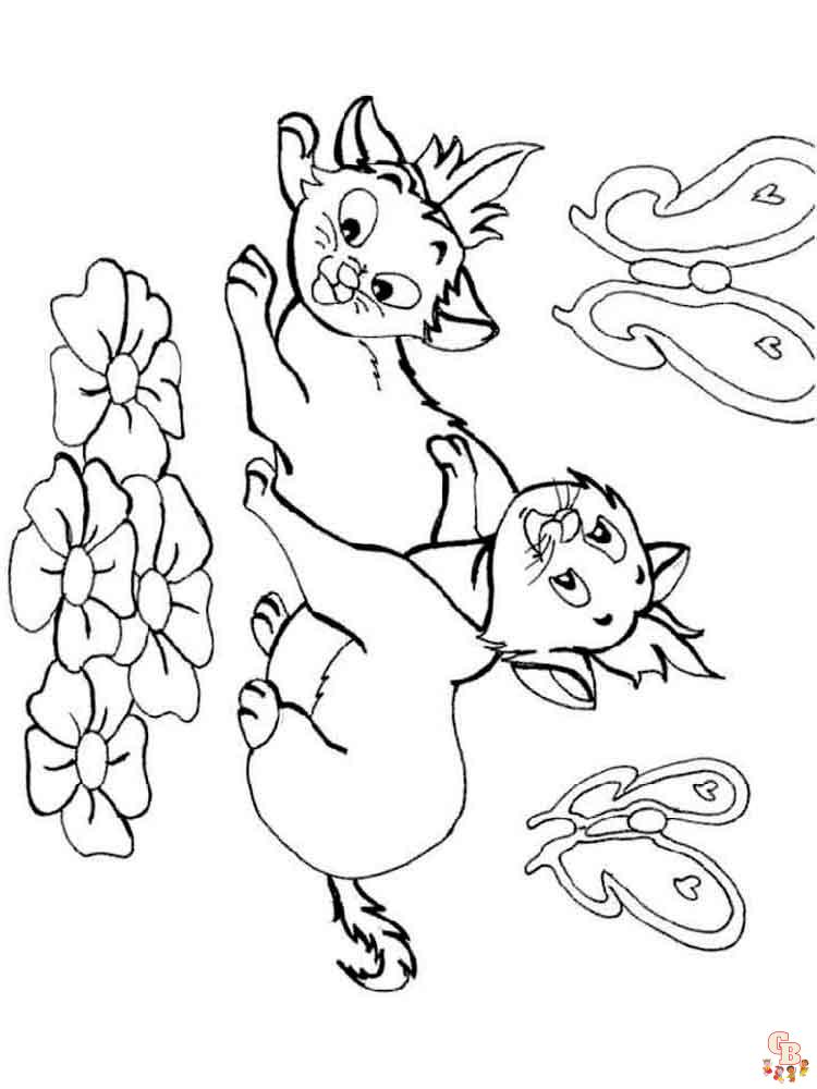 Kitten Coloring Pages 6