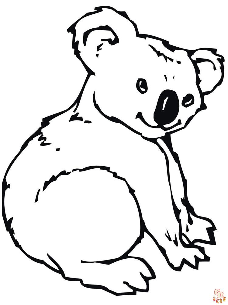 Koala Animal Coloring Pages 337