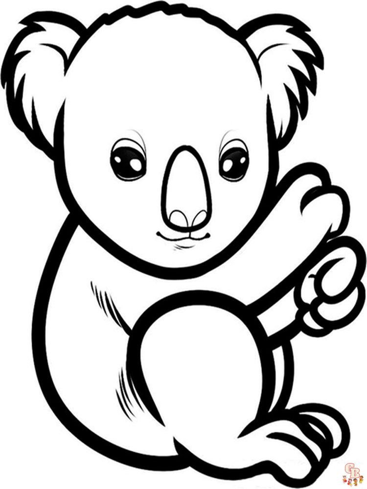 Koala Animal Coloring Pages 345