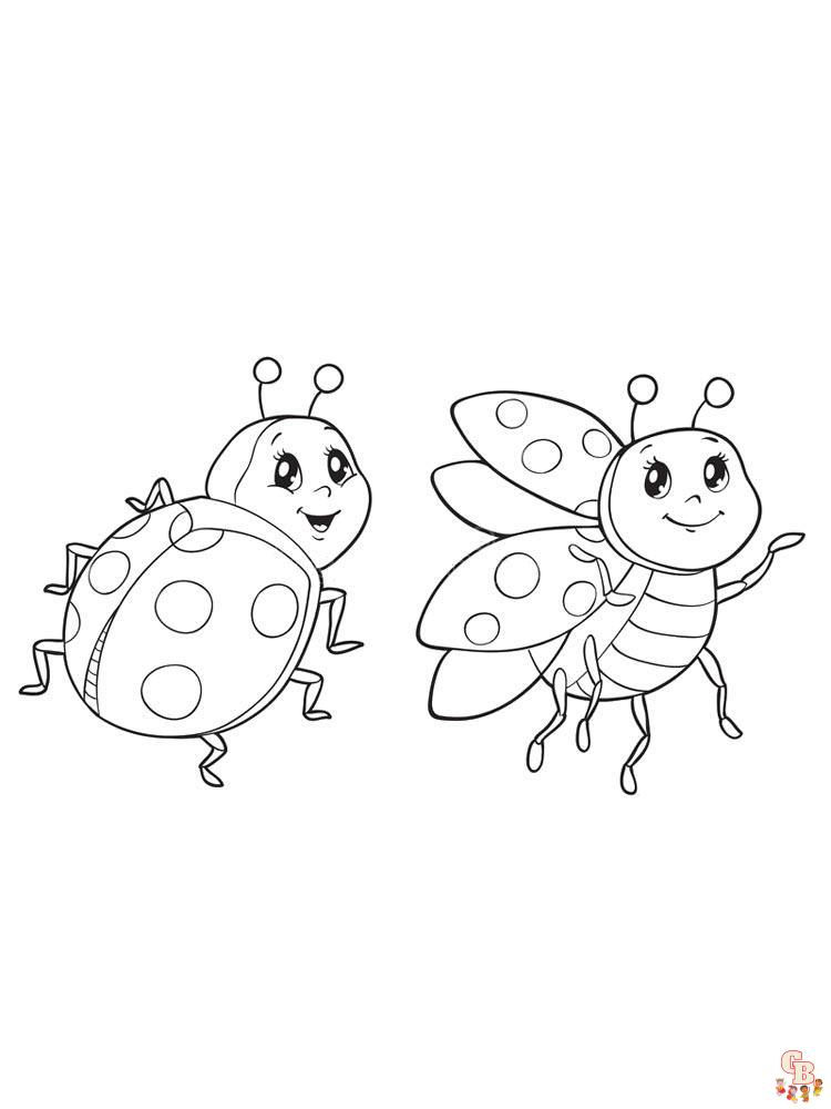 Ladybug coloring pages 1