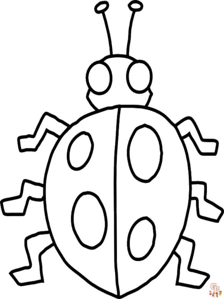 Ladybug coloring pages 12