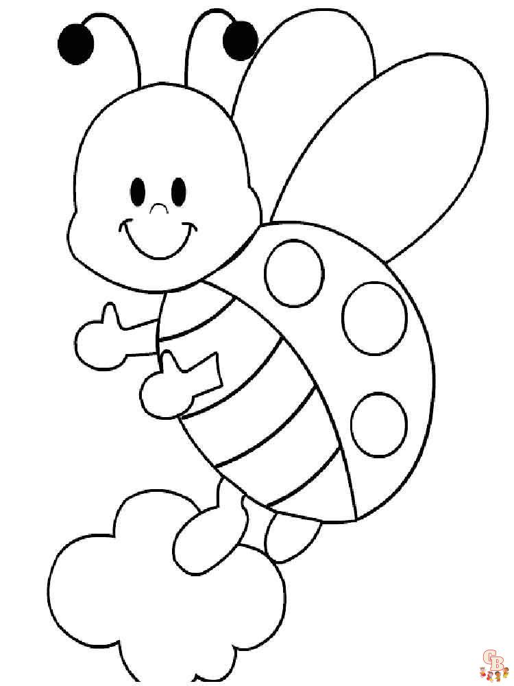 Ladybug coloring pages 16