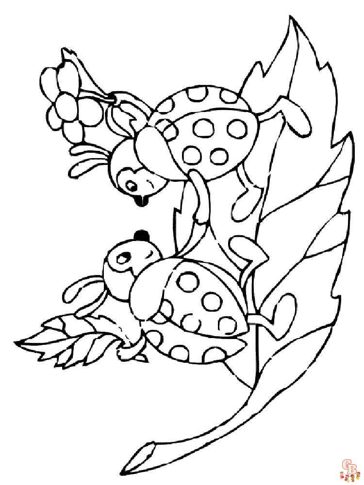 Ladybug coloring pages 17