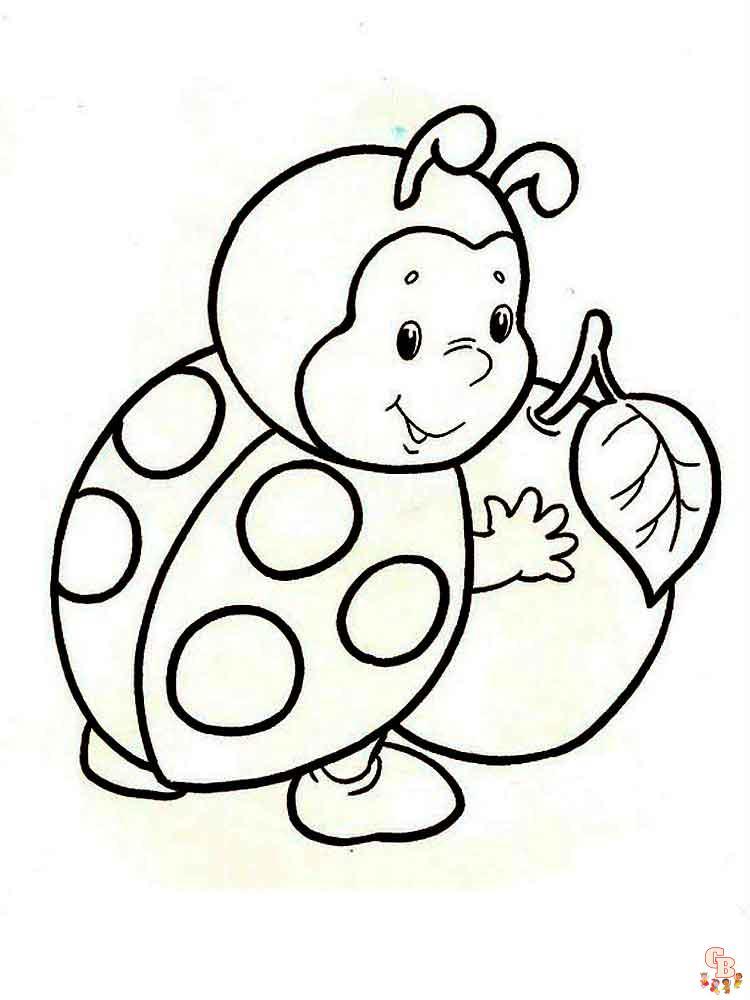 Ladybug coloring pages 18