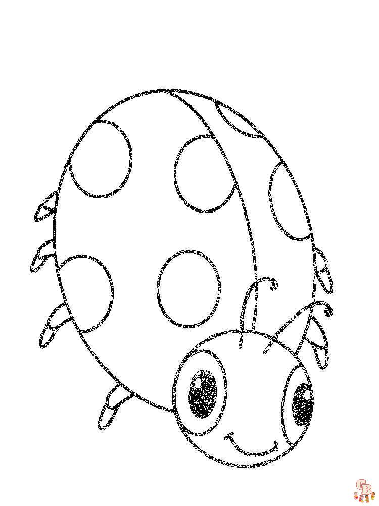 Ladybug coloring pages 19