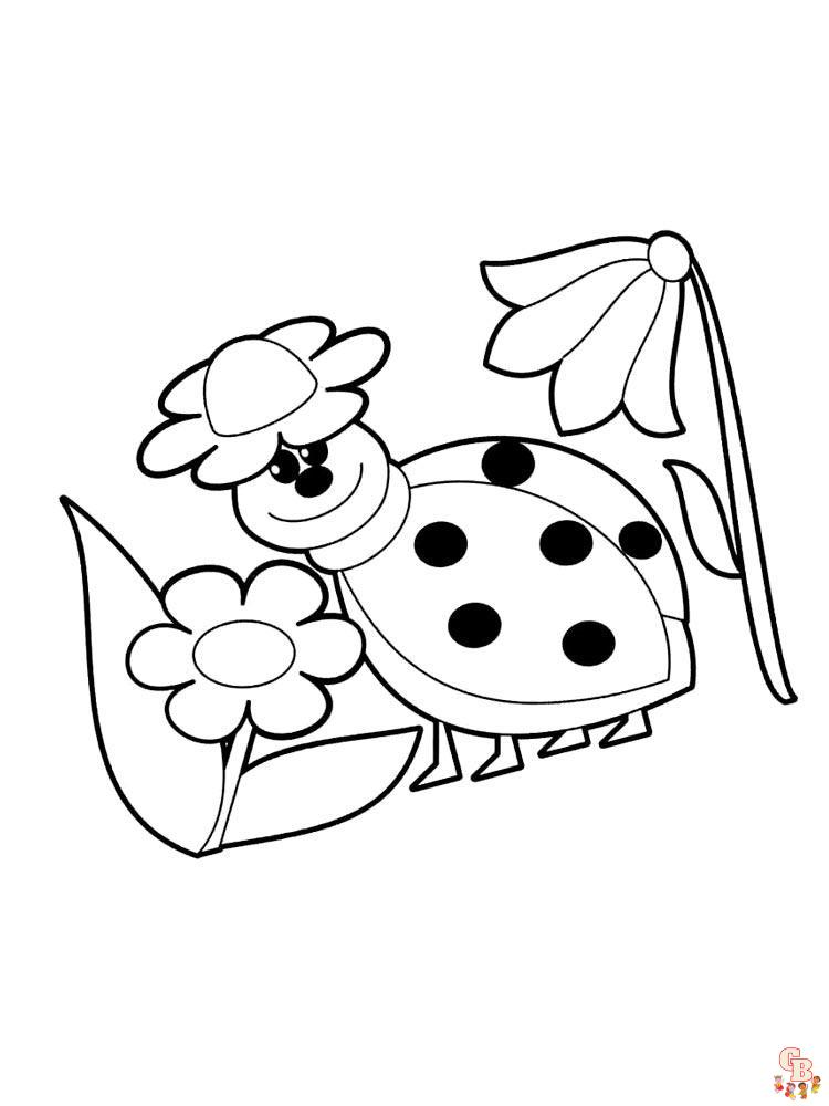 Ladybug coloring pages 34