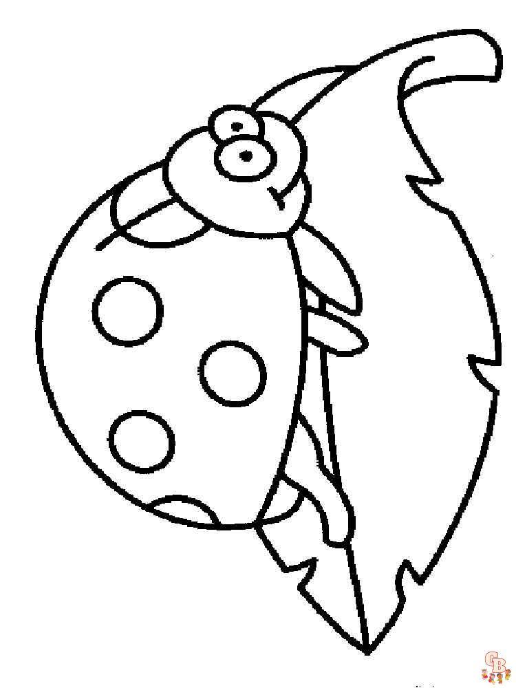 Ladybug coloring pages 9