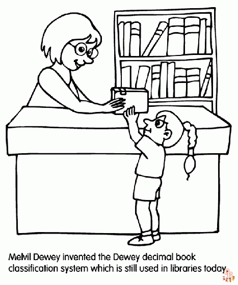 Library Coloring Pages 2