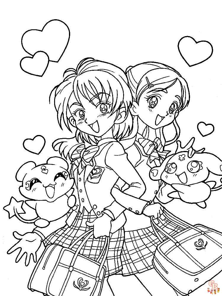 Manga Coloring Pages 11