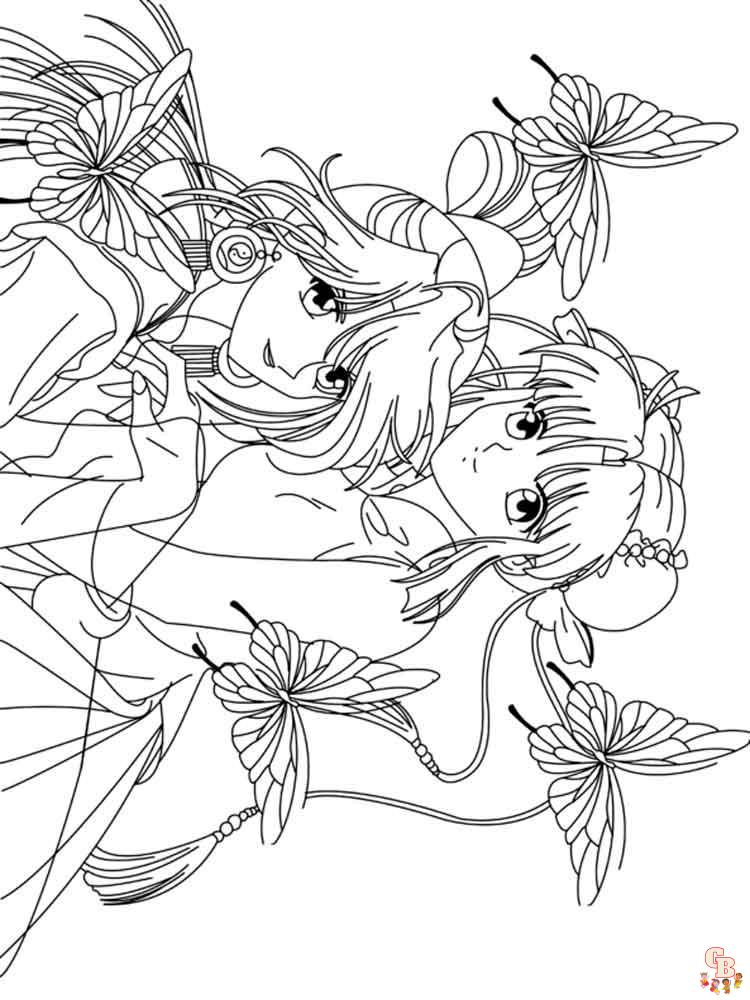 Manga Coloring Pages 14