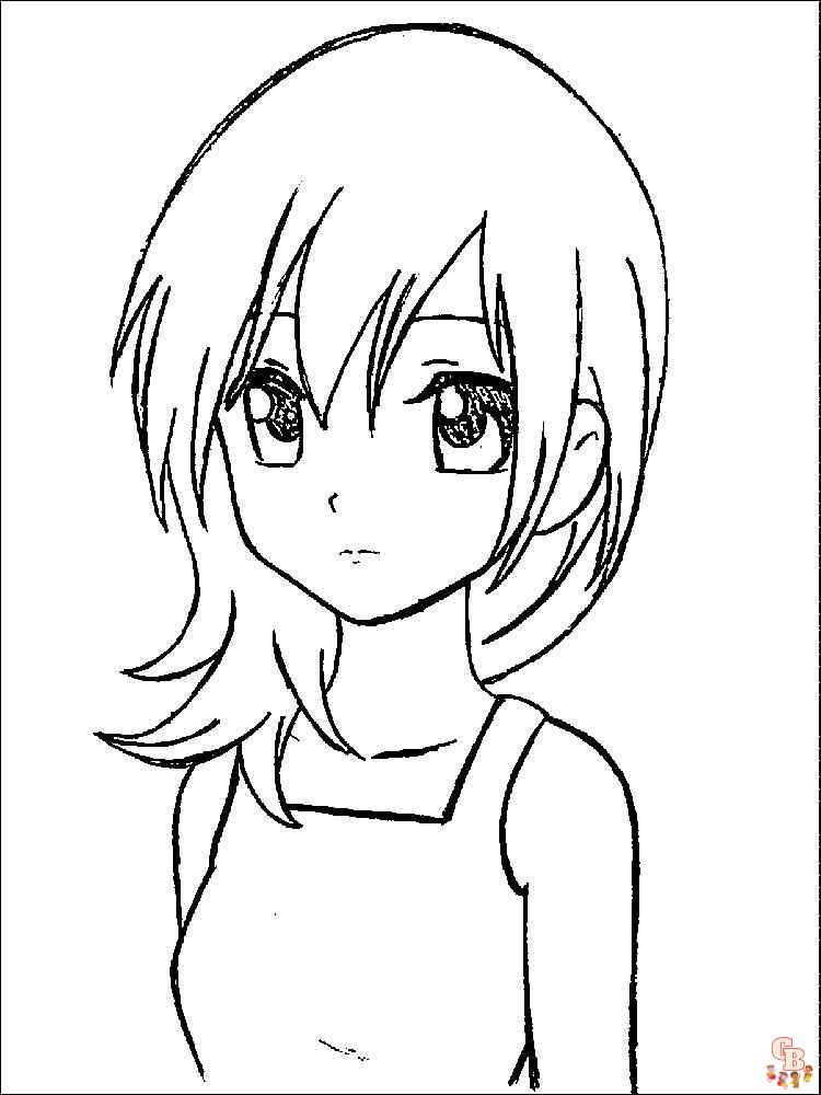 Manga Coloring Pages 15