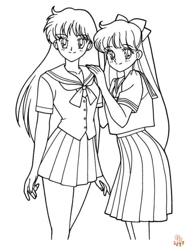 Manga Coloring Pages 17