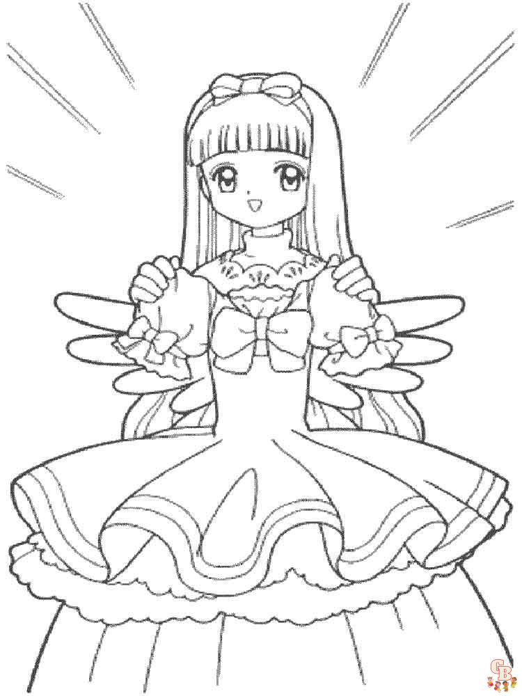 Manga Coloring Pages 18