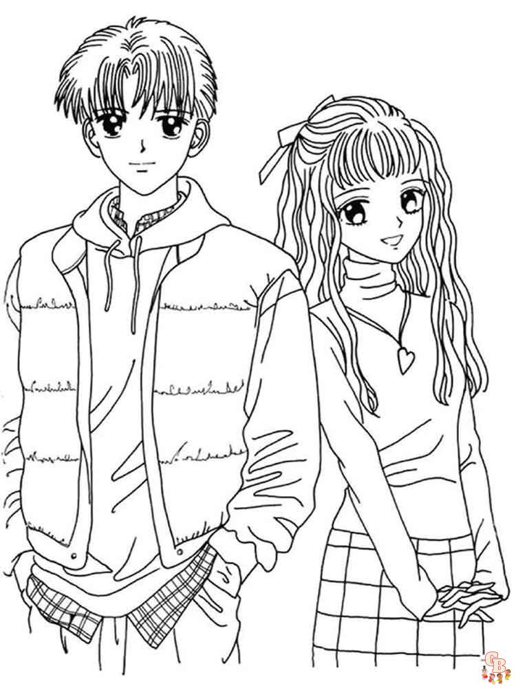 Manga Coloring Pages 7