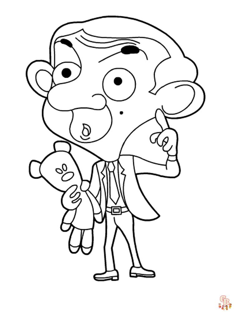 Mr Bean Coloring Pages 2