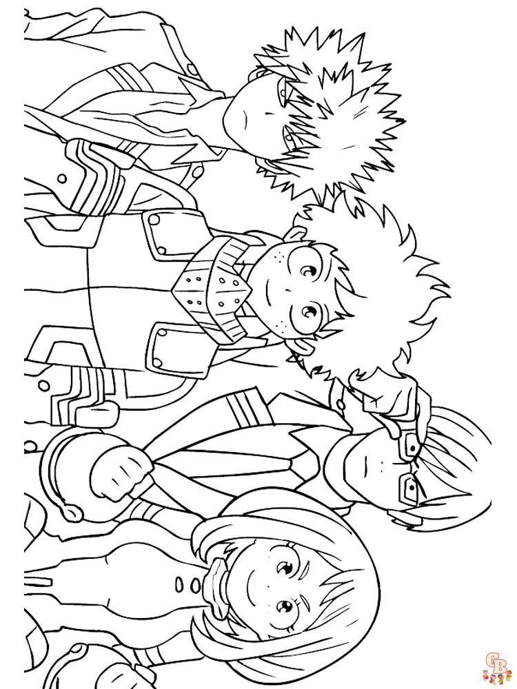 My Hero Academia Coloring Pages 19