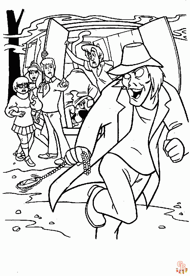 Mystery coloring pages 1