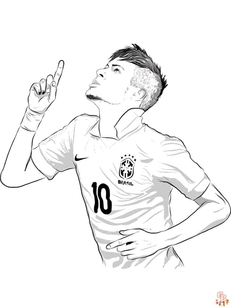 Neymar Coloring Pages1