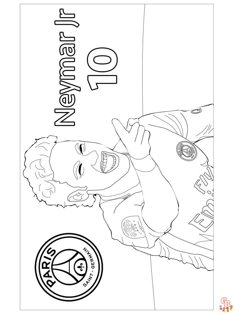 Neymar Coloring Pages3