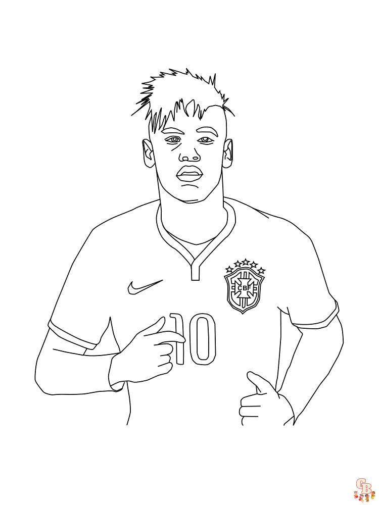 Neymar Coloring Pages4