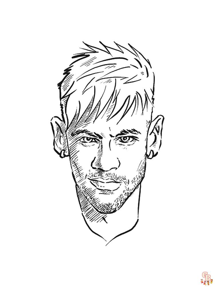 Neymar Coloring Pages5