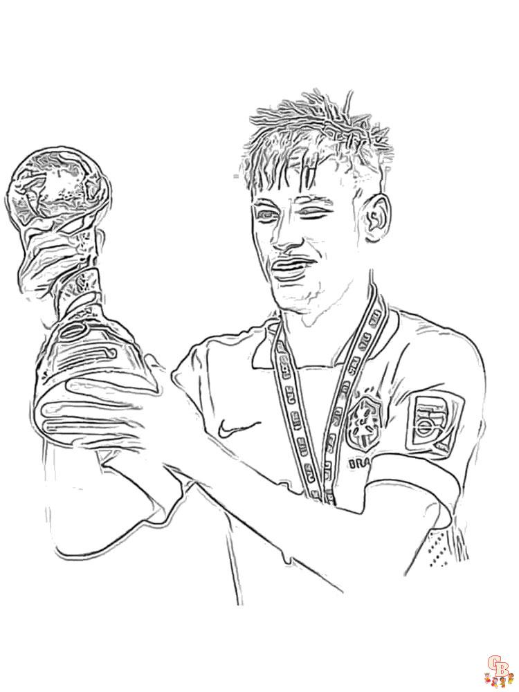 Neymar Coloring Pages6