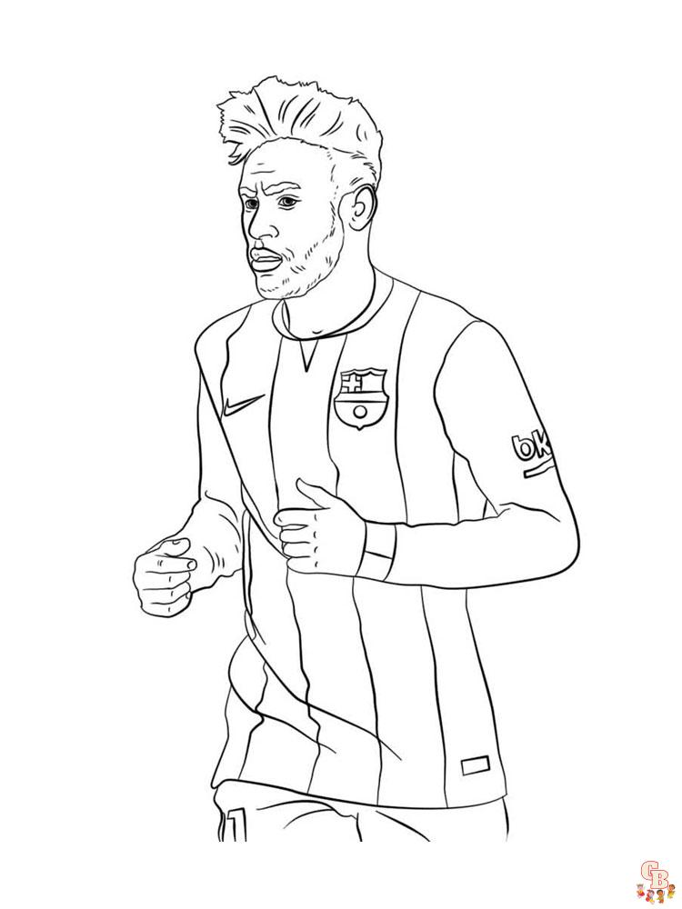 Neymar Coloring Pages7