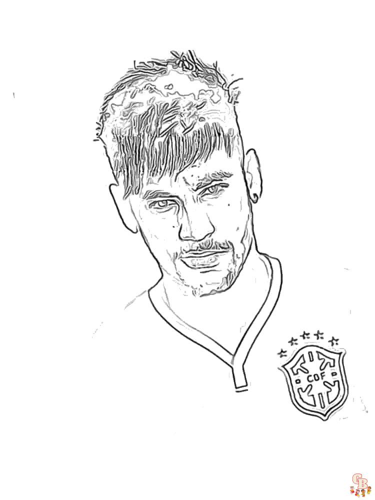 Neymar Coloring Pages8