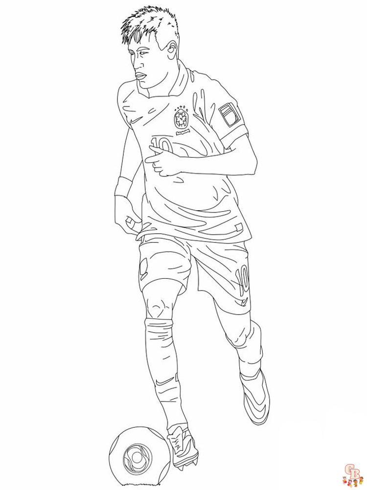 Neymar Coloring Pages9