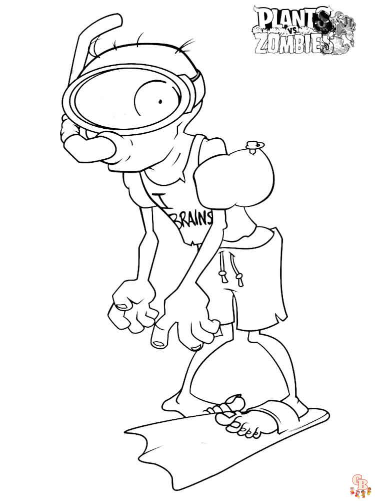 Plants vs Zombies Coloring Pages 10