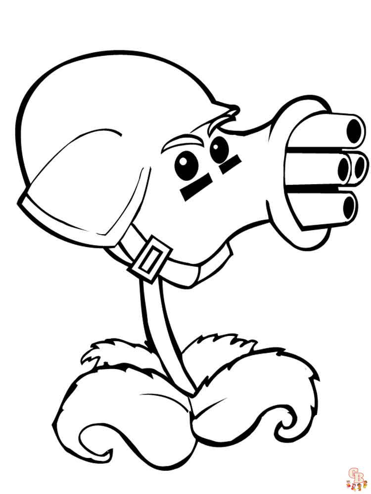 Plants vs Zombies Coloring Pages 15