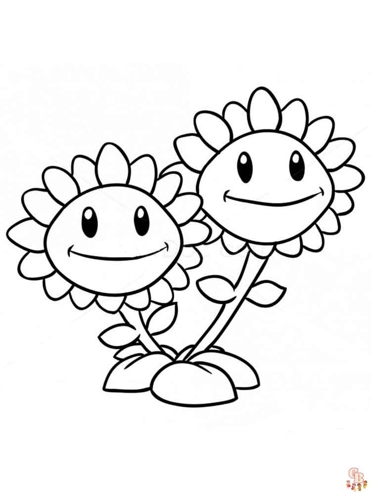 Plants vs Zombies Coloring Pages 18