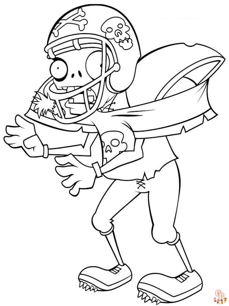 Plants vs Zombies Coloring Pages 21