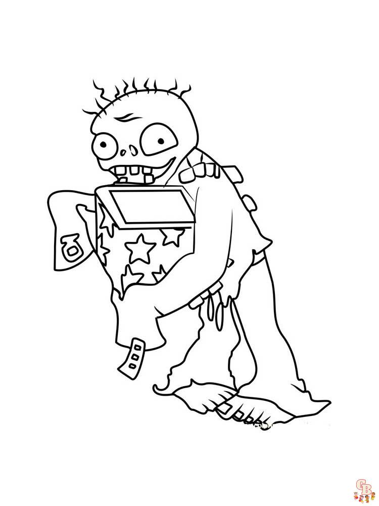 Plants vs Zombies Coloring Pages 28