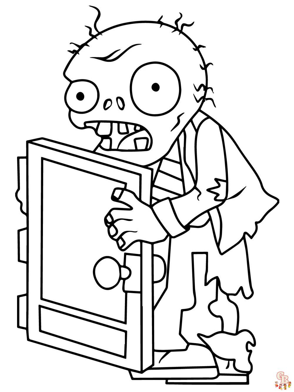 Plants vs Zombies Coloring Pages 3