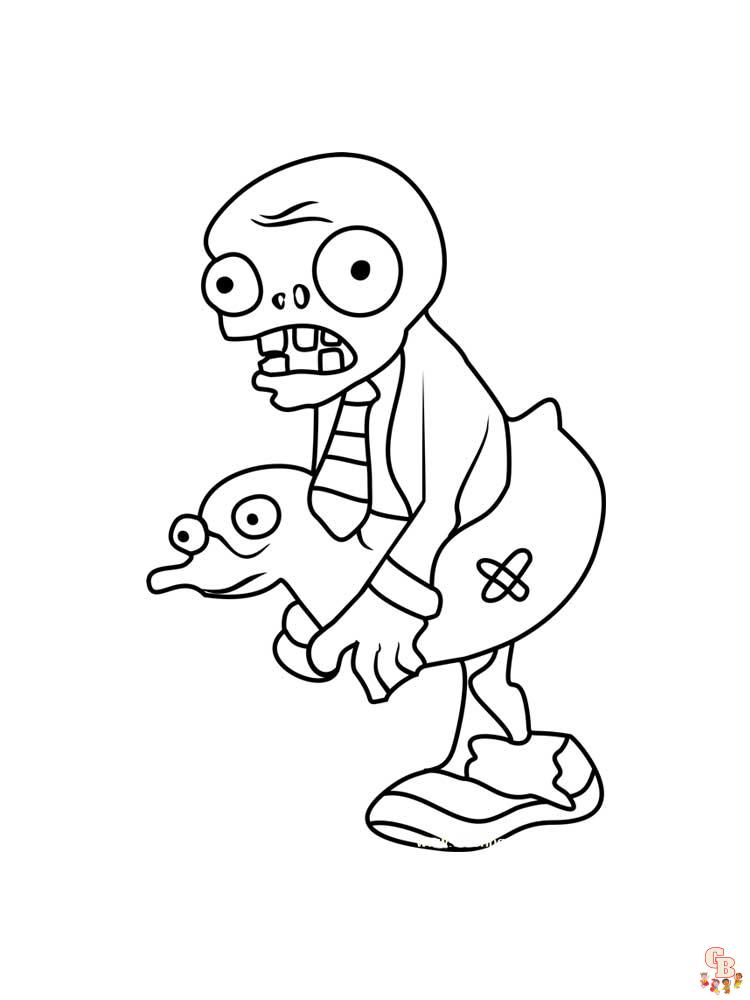 Plants vs Zombies Coloring Pages 31