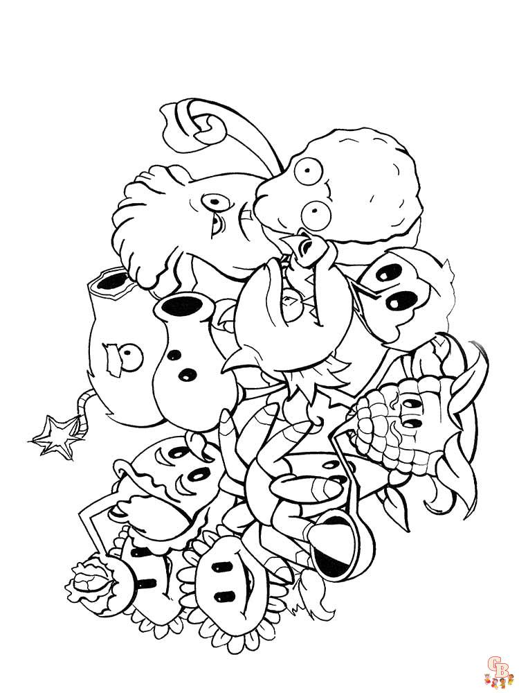 Plants vs Zombies Coloring Pages 33