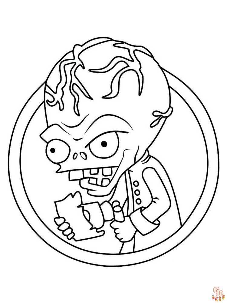 Plants vs Zombies Coloring Pages 34