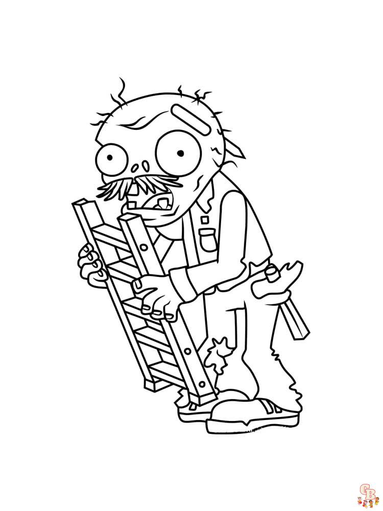 Plants vs Zombies Coloring Pages 35