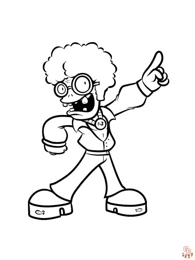 Plants vs Zombies Coloring Pages 37