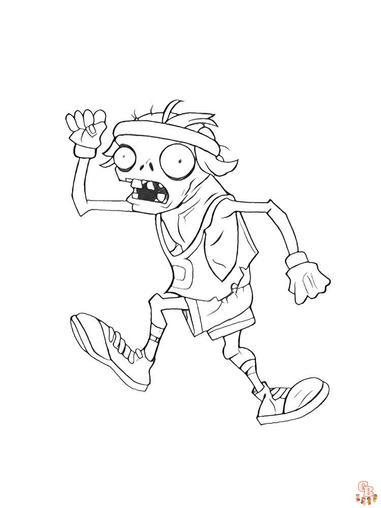 Plants vs Zombies Coloring Pages 38