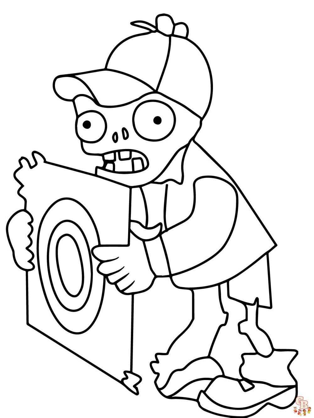 Plants vs Zombies Coloring Pages 4