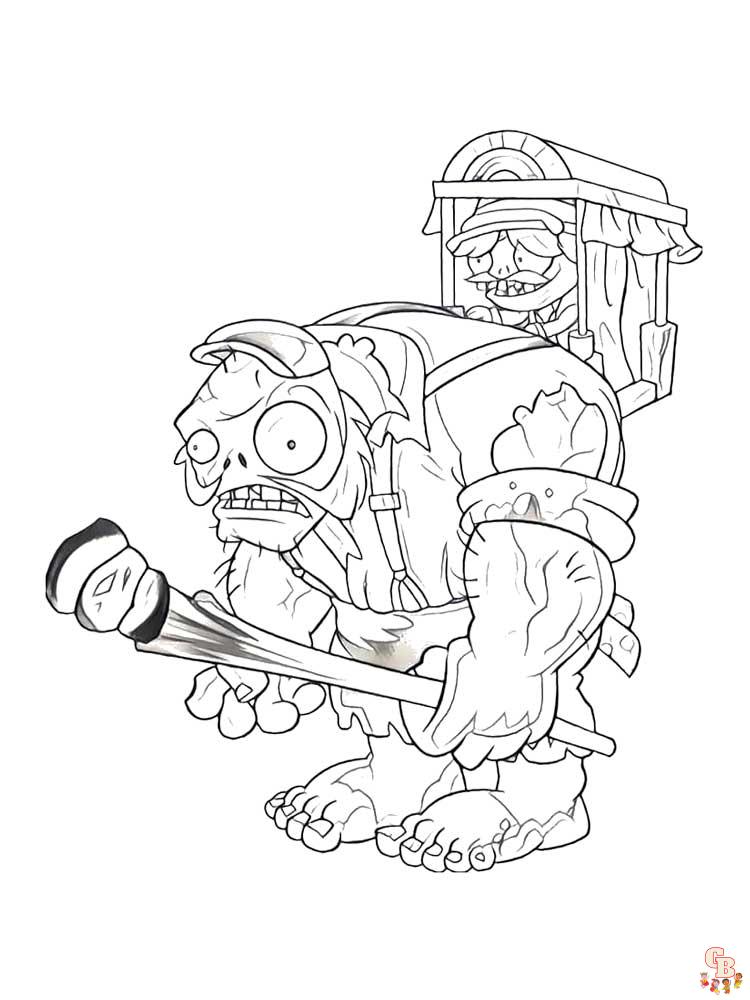 Plants vs Zombies Coloring Pages 40