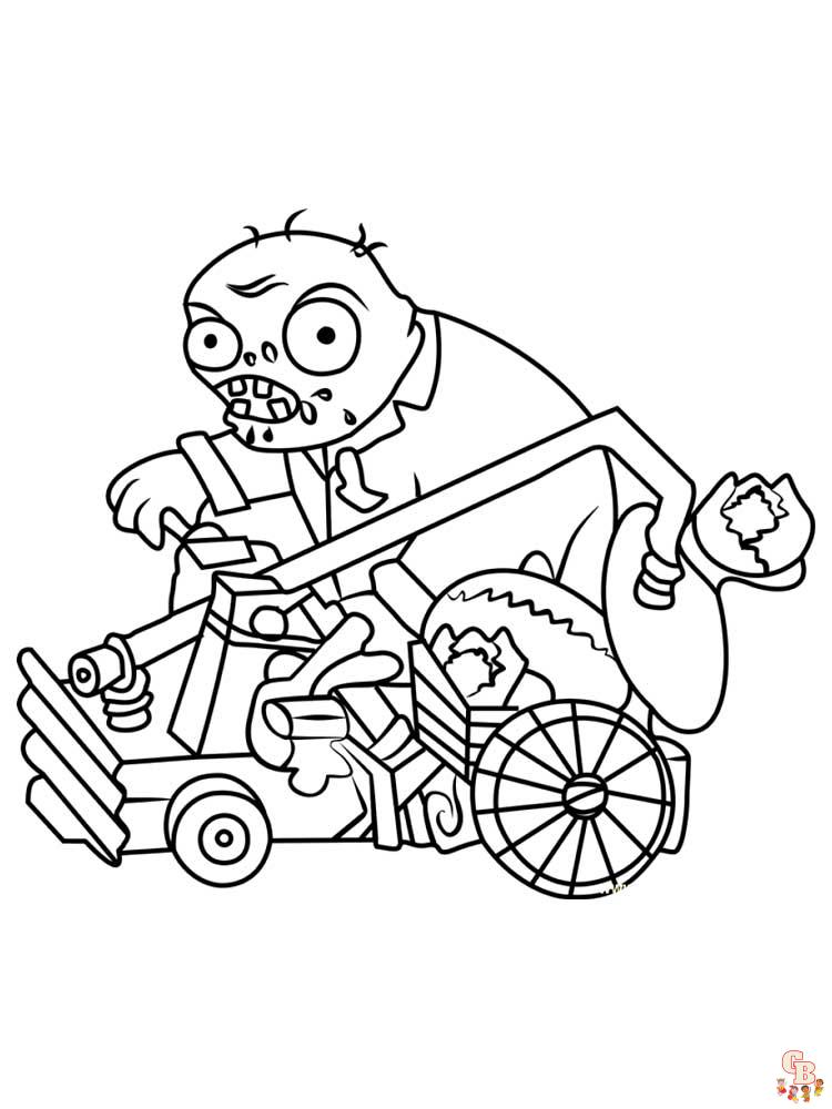 Plants vs Zombies Coloring Pages 45