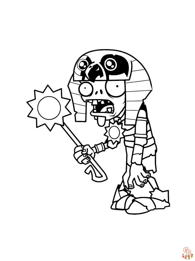 Plants vs Zombies Coloring Pages 49