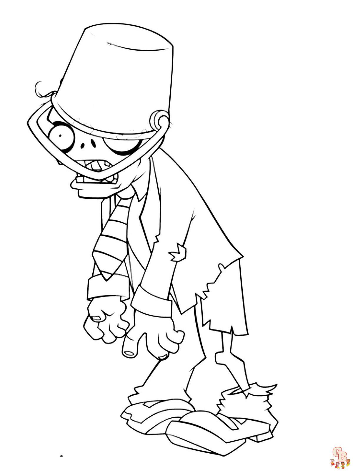 Plants vs Zombies Coloring Pages 50